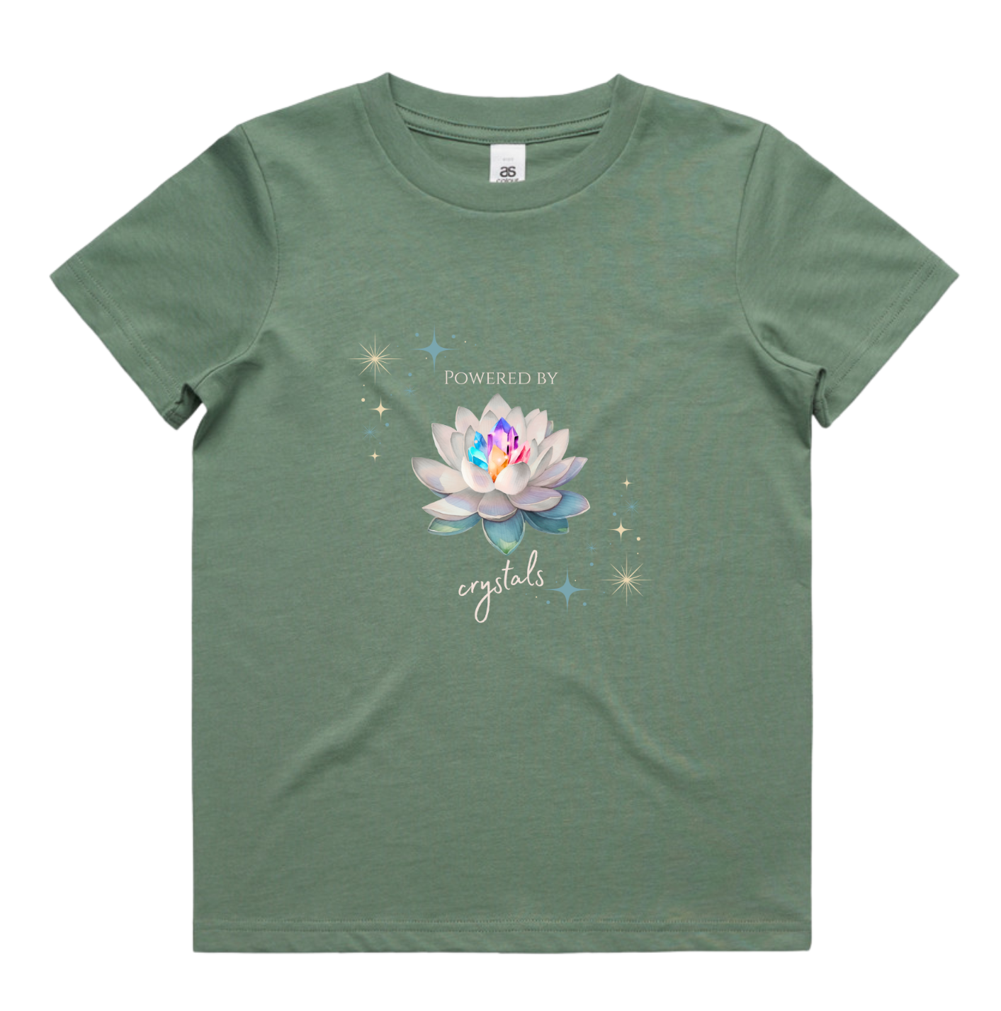 T-shirt – Kids – Powered by Crystals - Image 2