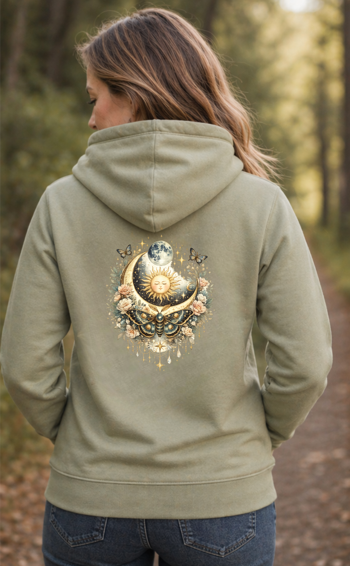 Hoodie - Women's - Celestial Moth