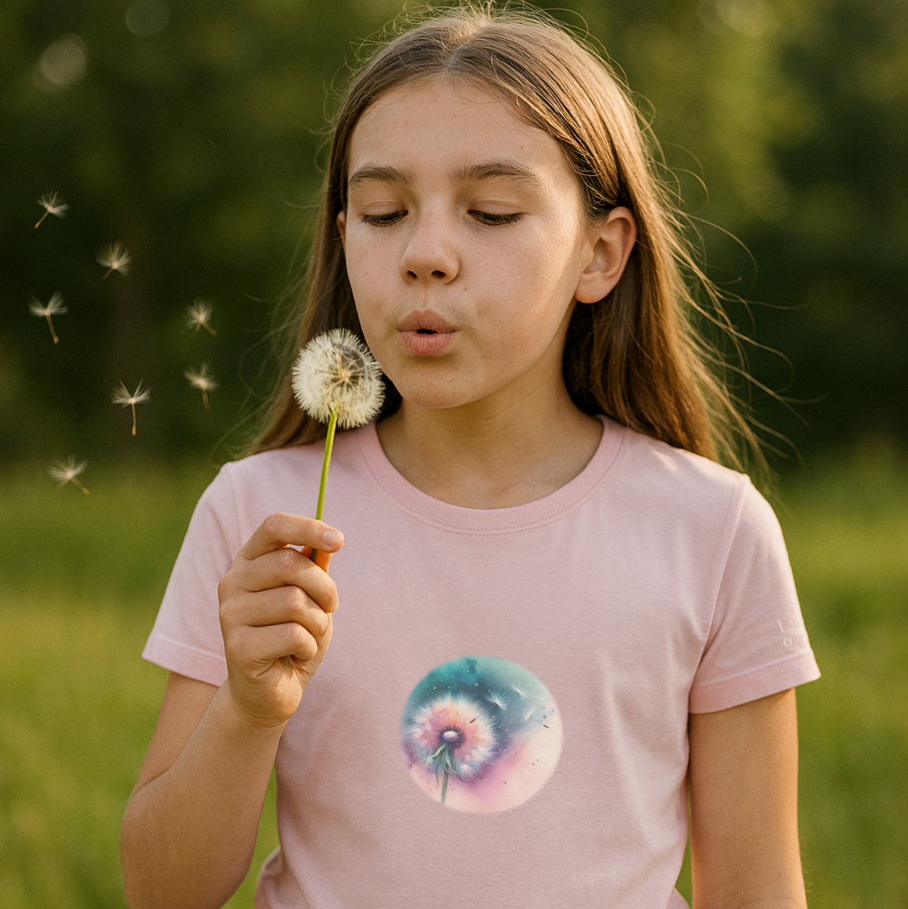 T-shirt – Kid's – Dandelion, I am enough